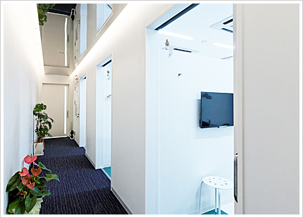 プライベートを重視した完全個室